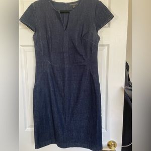 Banana Republic stretch dark denim dress. Size 10.